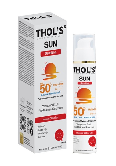 Thol's Sun Sensitive Fluid Yatıştırıcı Etkili Güneş Kremi SPF50+ 50 ML