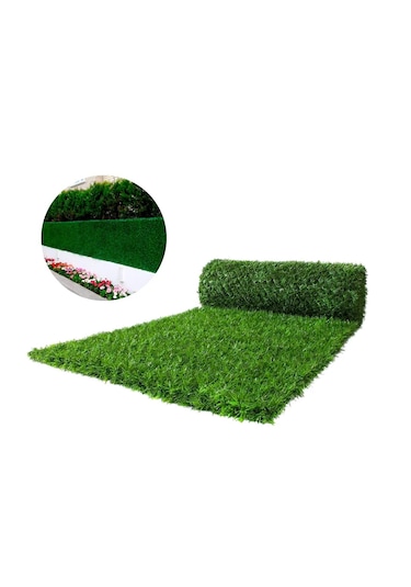 Dekoratif Çim Çit 50x10 Mt. Bahçe Ve Balkon İçin Yeşil Kaplama