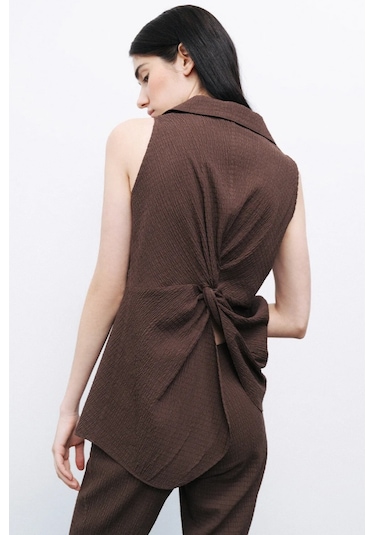 N25yn6132 Nocturne Bluz Kahve Rengi