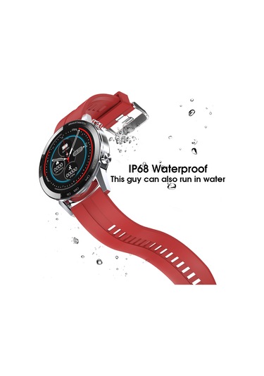 Geeksen L16 Ip68 Su Geçirmez Çağrı Hatırlatıcısı Kalp Atış Hızı Monitörü Kan B Akıllı Saat (İthalatçı Garantili)