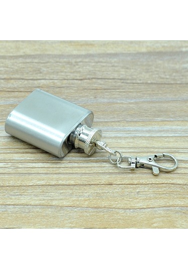 Sones 28mlcute Mini Taşınabilir Şarap Sürahisi Anahtarlıklı Kullanışlı Paslanmaz Çelik Cep Matarası