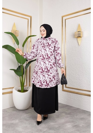 Etekli İkili Takım - Bordo / T0106 Bordo