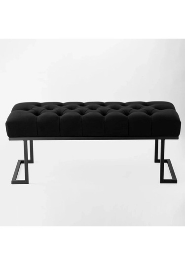 Sista Chester Bench Modern Yatak Ucu & Koridor Oturağı Siyah