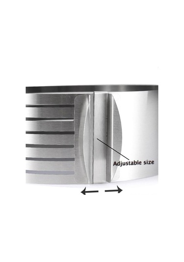 Wezone 304 Paslanmaz Çelik Ayarlanabilir Pasta Dilimleyici, 24.5-30.5cm Çap, 7 Katlı, Ev Ve Fırın Kullanıma Uygun Diğer