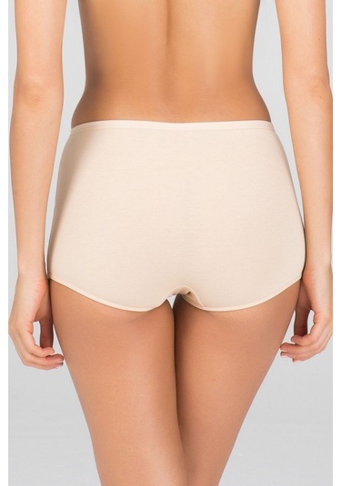 Kom Basic Kadın Short Külot 2li Ten Renk Ten