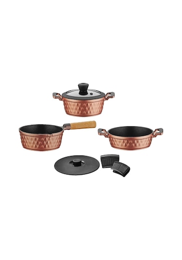 Brioni Diamond 5 Parça Rose Midi Set