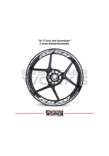 Bajaj Rs200 Jant Sticker Dış Ve İç Set Sticker Jant Şeridi Hologram