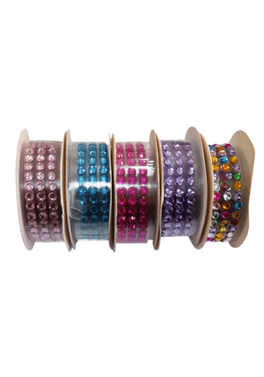 Taşlı Kendinden Yapışkanlı Bant, Kart Ve El Sanatlar Süsleme Mavi