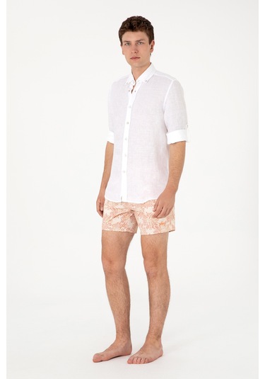 U.s. Polo Assn. Erkek Kavun Deniz Şortu 50299758-vr202 Kavun