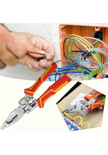 Xuweiwei Ltl1009 Y Igne Burunlu Cok Fonksiyonlu Tel Siyirma Pensesi 12 26 Awg Tpr Sap Elektrikciler Dıy Guvenlik Kilidi Ergonomik Dayanikli