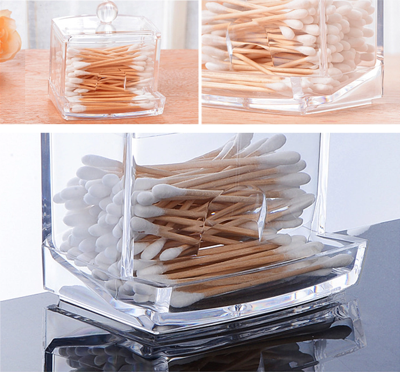 Geeksen Ps Malzeme Transparan Saklama Kutusu - Tüp, Aksesuar Ve Makyaj Gereçleri İçin Organizatör Kutu Paketli Şeffaf