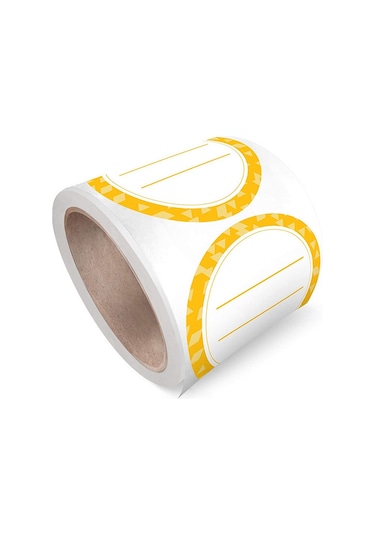 Maiyame Kırmızı 50mm 2 İnç Yazılabilir, Taşınabilir, Temiz Çıkarılabilir Boş Etiketler - Cam Kavanoz Stickerları, 500 Adet/rulman