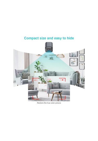 Hombey As03 Akıllı Wifi Kamera: Düşük Enerji Tüketimi, Hd Gece Görüşü, İki Yönlü Konuşma, Ev Güvenliği Ve Spor İçin Hareket Algılama Çok Renkli