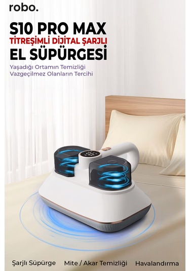 Robo S10 Pro Max Titreşimli Dijital El Süpürgesi