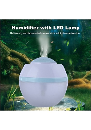 Dancemonkey Renk Değiş. Led Usb Nemlendirici & Aromaterapi Difüzörü - Ofis/ev İçin