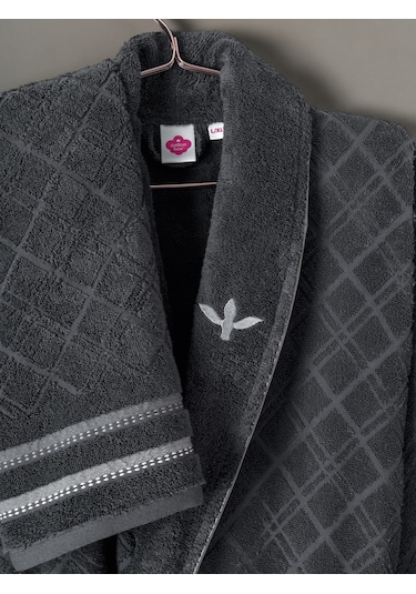 Cotton Box Masculine Aile Bornoz Seti Carlos Beyaz-antrasit Diğer