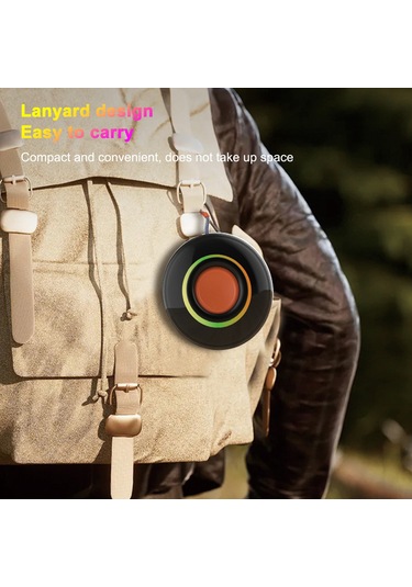 Vkemall Şeffaf Su Geçirmez Taşınabilir Bluetooth Hoparlör, Güçlü Bass, 1200mah Pil, Bluetooth 5.3, Askı Tasarımı, B1 Modeli