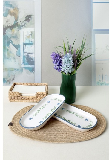 Keramika Daphne Noyan Kayık Tabak 26 Cm 2 Adet 22922 Çok Renkli