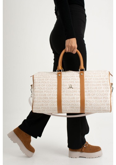 Mega Polo Unısex Hostes Valiz Seyahat Tatil Spor Hastane El Ve Omuz Çantası Kabin Valiz Çanta Kemik