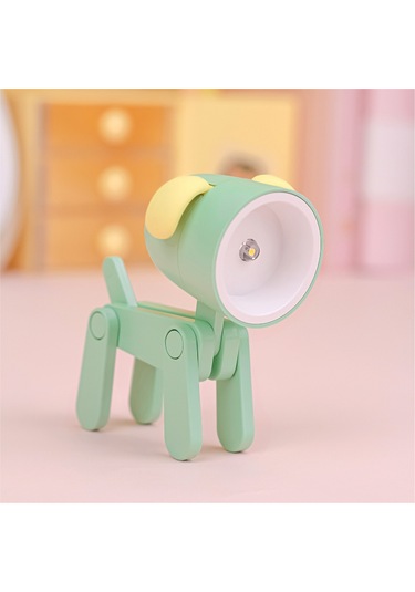 Yystore Gece Lambası Mini Masa Lambası Ktx-781308 Karikatür Evcil Hayvan Şekli Yeşil