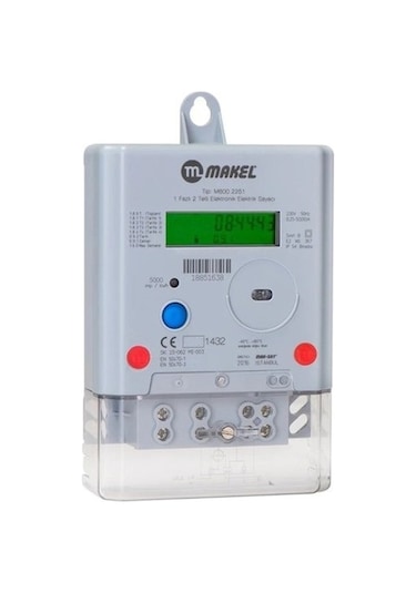 Makel Monofaze Elektronik Elektrik Sayacı 100a