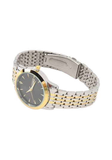 Xindoker Erkekler İçin Akıllı Kuvars Kol Saati, İki Takvimli, Su Geçirmez, Parlak İşlevli, Gümüş Renkli Çelik Kordon, İş Ve Günlük Kullanım Altın