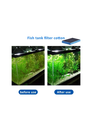 Xiyyadms Akvaryum Filtre Süngeri 2'li Set - 30x25x2cm, Su Arıtma Ve Koku Giderme İçin Yüksek Performans