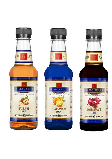 Simonelli Fındık + Turunç + Nar Kahve Kokteyl Şurubu 3 x 250 ML