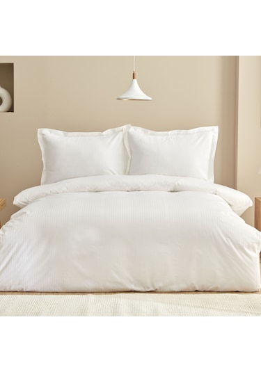 Karaca Home Uniq %100 Pamuk Çift Kişilik Saten Nevresim Takımı B Düz Renk