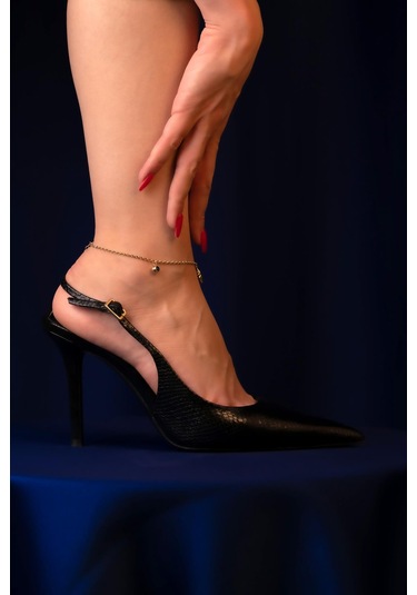 14 Ayar Altın Nazarlık Ve Kuzey Yıldızı Halhal Hal0010 Beyaz