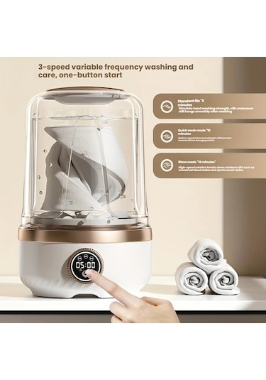 Fochsia 67 63 Oz 3 Mod Büyük Kapasiteli Kablosuz Taşınabilir Çamaşır Makinesi