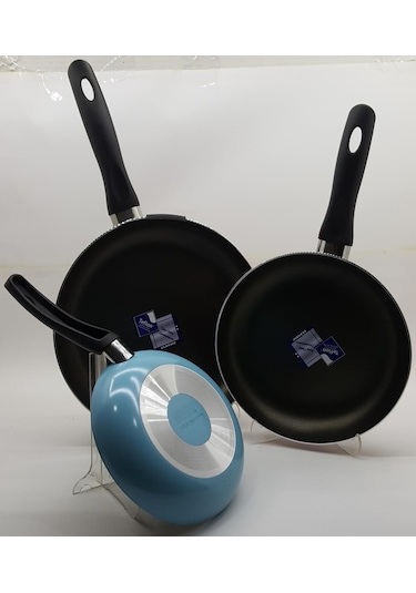 Mehtap 3 Lü Teflon Tava Seti 18+22+26 Cm 001