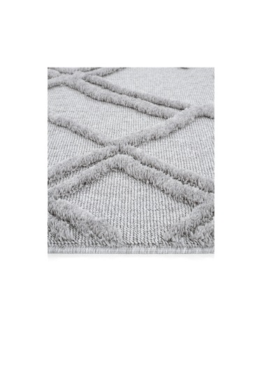 Cool Halı Palazzo Gri Mutfak Halısı Yumuşak Bukle Tezgah Önü Leke Tutmaz İskandinav Kabartmalı Halı