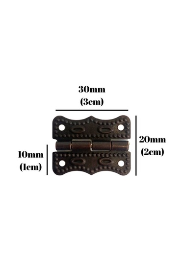 Papatya Bronz Tavla Menteşesi Mobilya Kutu Menteşesi 4 Adet Bronz En:3cm Boy:2cm