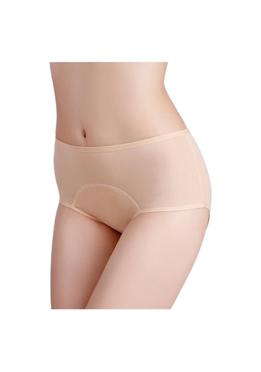 Açık Mor Kadın Sızdırmaz Adet Külot Fizyolojik Pantolon İç Pamuk Su Geçirmez Artı Boyutu Külot Açık Mor