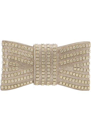 Guja 25yg591 Kadın Taşlı Abiye Çanta Altın Altın