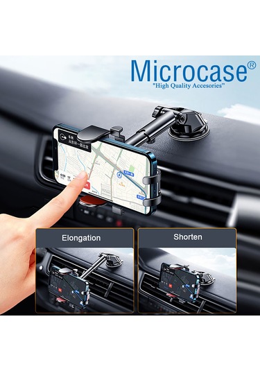 360 Derece Döner Araç İçi Vantuzlu Telefon Tutucu - AL3734