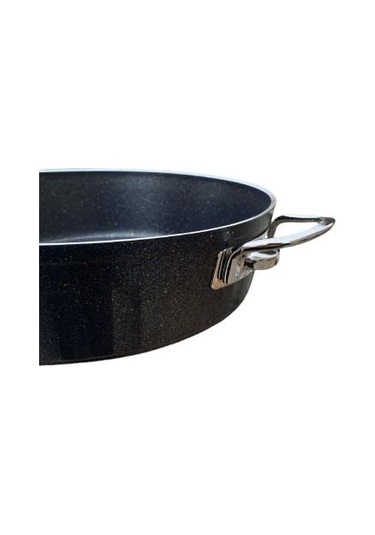 Fms Basık 26 Cm Granit Tencere Gri Gri