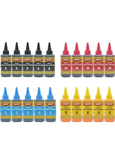 Ekoset Brother Dcp T300 T310 Uyumlu Mürekkep 4 Renk 4X500 ML