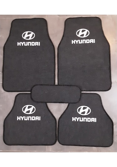 HYUNDAİ GETZ LOGOLU FÜME HALI PASPAS ÇİFT KAT