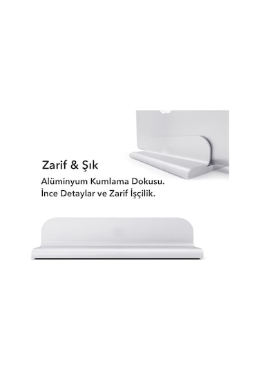 Idock N17 Dikey Genişliği Ayarlı Laptop Apple Uyumlu MacBook Bilgisayar Standı