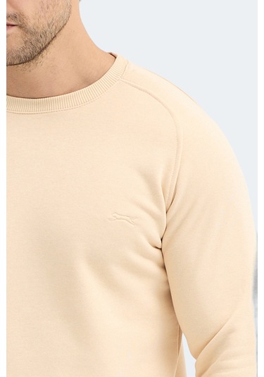 Slazenger Nadav Erkek Bej Sweatshırt Bej