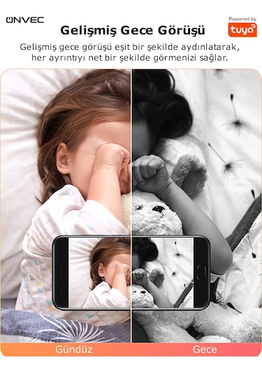Onvec 2Gen Tuya Wifi Destekli 1080P Akıllı Kamera