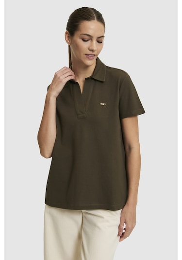 U.S. Polo Assn. U.s. Polo Assn. Kadın Koyu Haki Tişört Basic 50323447-vr111
