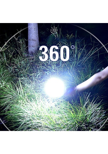 Jfyoda Çok Fonksiyonlu Usb Kamp Fener Taşınabilir Güneş Paneli Beyaz