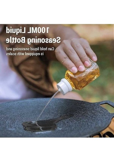 Novahub Yeşil Seyahat Baharat Seti: Çalkalayıcı Dispenseri, Kaplı Saklama Çantası Yeşil