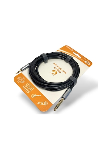 Fully 3metre 6.3mm Mono - 3.5mm Stereo Kablo
