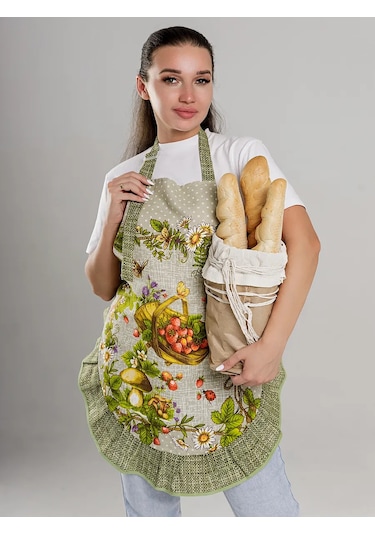 Kuhna V Gorosek Kadın Mutfak Önlüğü 217351036 Yeşil