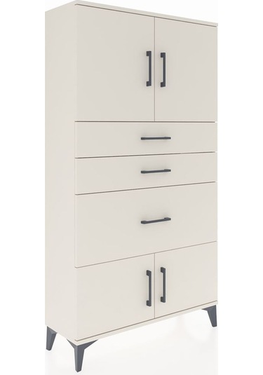 Arges Dolap 2 Raflı 3 Çekmeceli 4 Kapaklı 88x30x163 Aytaşı-ay... Aytaşı
