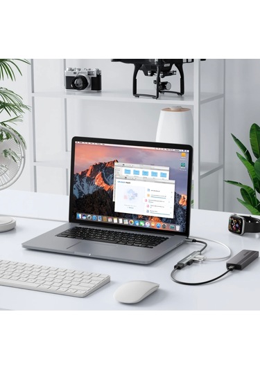 Lemorele 4'in 1'i Hub Çoklayıcı Type-c Girişli 4 Port 3.0 480mbps